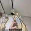 Jimmy Choo point-toe flats Crystals Satin Gold with Crystal Embellishment 2024