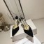 Jimmy Choo Heel 10cm Saeda 100 Pumps Suede Black with Crystal Embellishment 2024