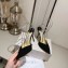 Jimmy Choo Heel 10cm Saeda 100 Pumps Suede Black with Crystal Embellishment 2024