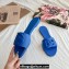Cheap Sale Dolce & Gabbana Rubber beachwear sliders Blue