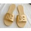 Cheap Sale Dolce & Gabbana Rubber beachwear sliders Beige