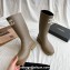 Cheap Sale Chanel CC Logo Rubber Rain Boots Khaki Green