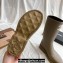 Cheap Sale Chanel CC Logo Rubber Rain Boots Khaki Green