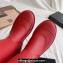 Cheap Sale Chanel CC Logo Rubber Rain Boots Red