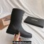 Cheap Sale Chanel CC Logo Rubber Rain Ankle Boots Black