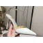 Jimmy Choo Heel 10cm Saeda 100 Pumps Patent Leather White with Crystal Embellishment 2024