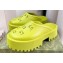 Cheap Sale Gucci perforated GG rubber platform slip-on sandals Limi Green