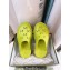 Cheap Sale Gucci perforated GG rubber platform slip-on sandals Limi Green
