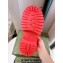 Cheap Sale Gucci perforated GG rubber platform slip-on sandals Red