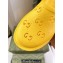 Cheap Sale Gucci perforated GG rubber platform slip-on sandals Yellow
