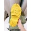 Cheap Sale Gucci perforated GG rubber platform slip-on sandals Yellow