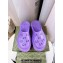 Cheap Sale Gucci perforated GG rubber platform slip-on sandals Purple