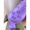 Cheap Sale Gucci perforated GG rubber platform slip-on sandals Purple