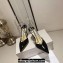 Jimmy Choo Heel 10cm Saeda 100 Pumps Patent Leather Black with Crystal Embellishment 2024