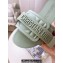 Cheap Sale Dior Dio(r)evolution Slides in Cannage PVC Green