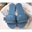 Cheap Sale Dior Dio(r)evolution Slides in Cannage PVC Blue