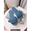 Cheap Sale Dior Dio(r)evolution Slides in Cannage PVC Blue