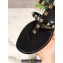 Cheap Sale Valentino Rubber Rockstud Thong Flat Sandals Black