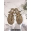 Cheap Sale Valentino Rubber Rockstud Thong Flat Sandals Nude