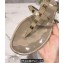 Cheap Sale Valentino Rubber Rockstud Thong Flat Sandals Nude