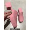 Cheap Sale Gucci Heel 5.5cm Platform 2.5cm Embossed Logo Rubber Mules Pink
