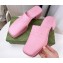 Cheap Sale Gucci Heel 5.5cm Platform 2.5cm Embossed Logo Rubber Mules Pink