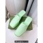 Cheap Sale Gucci Heel 5.5cm Platform 2.5cm Embossed Logo Rubber Mules Green