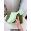Cheap Sale Gucci Heel 5.5cm Platform 2.5cm Embossed Logo Rubber Mules Green