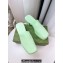 Cheap Sale Gucci Heel 5.5cm Platform 2.5cm Embossed Logo Rubber Mules Green
