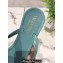 Cheap Sale Valentino Rubber Rockstud Thong PVC Flip Flops with Bow Blue