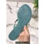 Cheap Sale Valentino Rubber Rockstud Thong PVC Flip Flops with Bow Blue