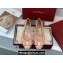 Cheap Sale Ferragamo rubber Jelly ballet flats Beige with Vara Bow