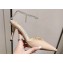Jimmy Choo Heel 8.5cm Saeda 85 Pumps Patent Leather Nude with Crystal Embellishment 2024