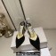 Jimmy Choo Heel 8.5cm Saeda 85 Pumps Suede Black with Crystal Embellishment 2024