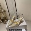 Jimmy Choo Heel 8.5cm Saeda 85 Pumps Glitter Gold with Crystal Embellishment 2024