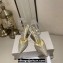 Jimmy Choo Heel 8.5cm Saeda 85 Pumps Glitter Gold with Crystal Embellishment 2024