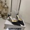 Jimmy Choo Heel 8.5cm Saeda 85 Pumps Glitter Black with Crystal Embellishment 2024