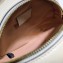 Gucci GG Marmont Mini Round Shoulder Bag 550154 Leather White