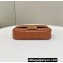 Fendi Medium Baguette Chain Midi Brown nappa leather bag