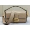 Fendi Medium Baguette Dove gray crocodile leather bag