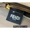 Fendi Medium Baguette Dove gray crocodile leather bag