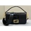Fendi Medium Baguette Black crocodile leather bag