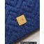 Fendi Medium Baguette Chain Midi FF bag Denim Blue