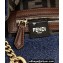 Fendi Medium Baguette Chain Midi FF bag Denim Blue