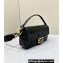 Fendi Medium Baguette Black crocodile leather bag