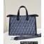 Fendi Peekaboo X-Tote bag Black leather with FF tapestry fabric