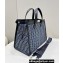 Fendi Peekaboo X-Tote bag Black leather with FF tapestry fabric