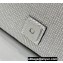 Fendi Mini Baguette Silver leather bag with crystal FF motif
