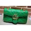Gucci x Adidas GG Marmont Small shoulder bag 443497 Leather Green