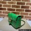 Gucci x Adidas GG Marmont Small shoulder bag 443497 Leather Green